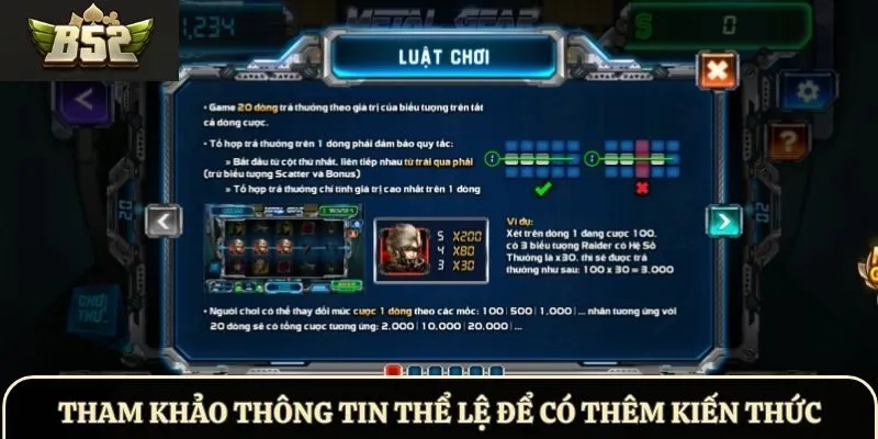 Tham khảo thông tin thể lệ để có thêm kiến thức