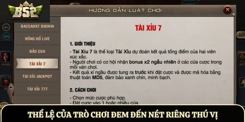 Thể lệ của trò chơi đem đến nét riêng thú vị